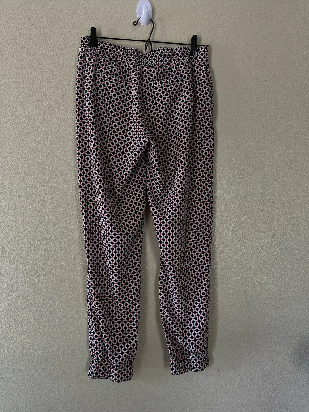 Michael Kors Black & White Geometric Jogger Pants